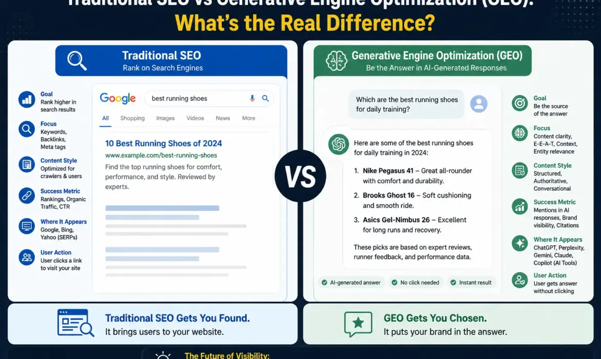 Traditional SEO vs Generative Engine Optimization (GEO): What’s the Real Difference?