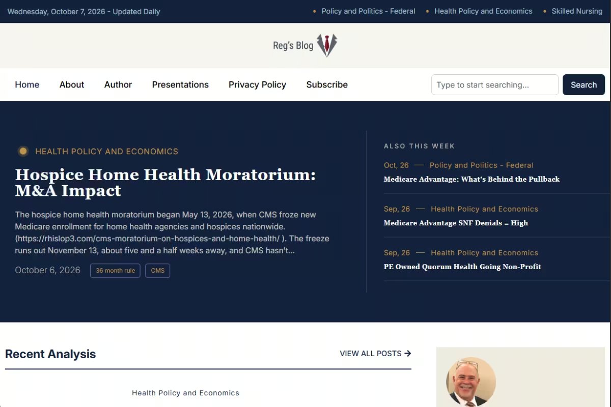 Homepage screenshot of Sample Project: News and Resources Website