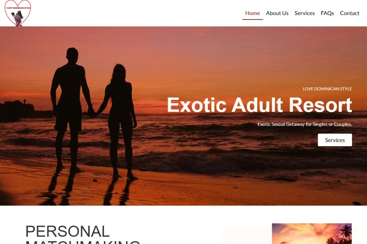 Screenshot of the Sample Project: Corporate Website website